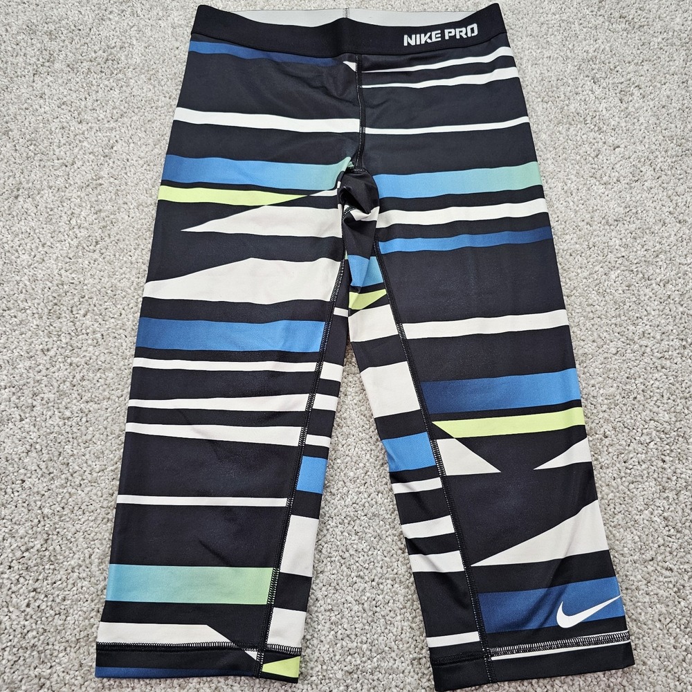 Women's‎ Nike Pro Dri - Fit Athletic Fitted Workout Yoga Pants Size Medium